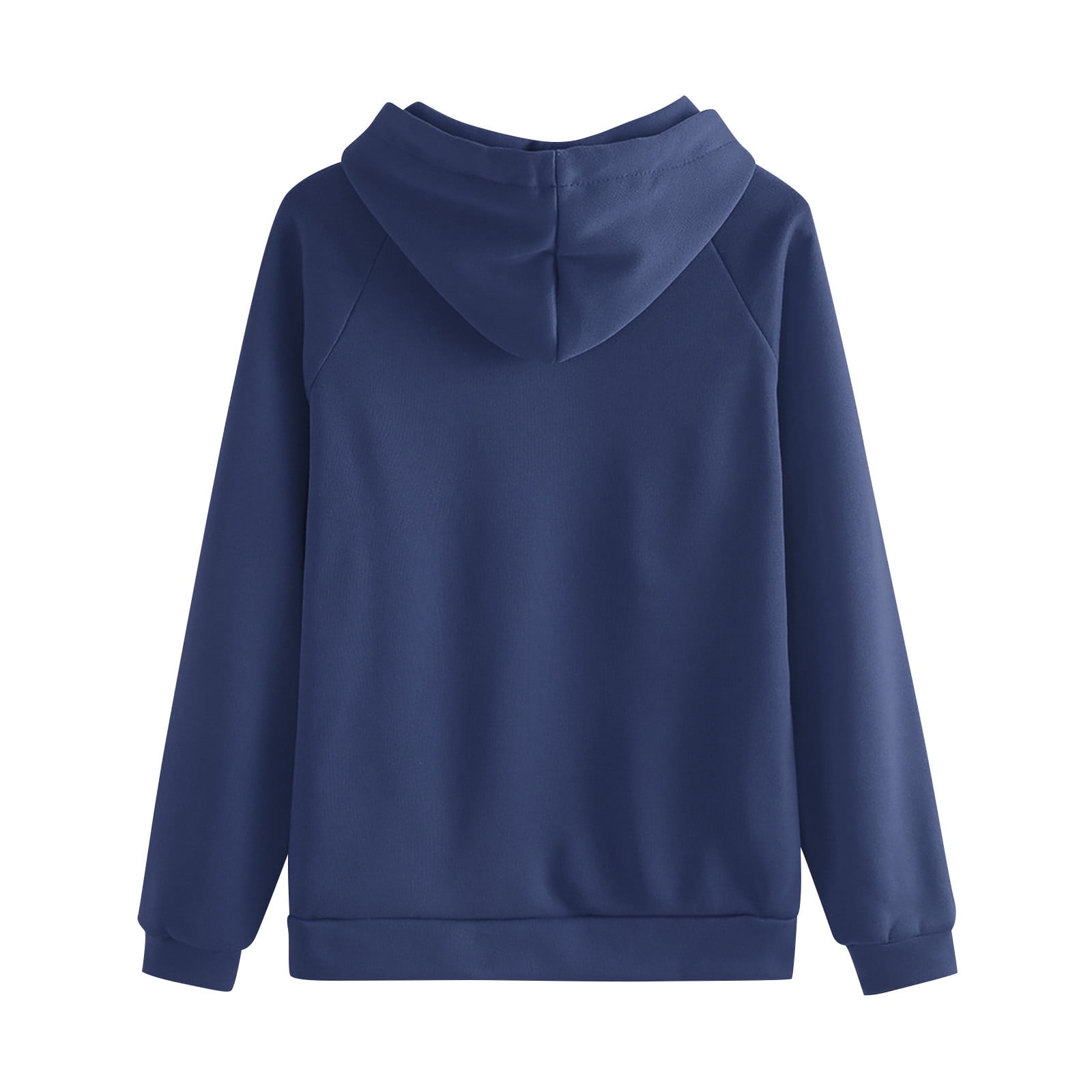 FAIWAD Women 2 Piece Outfits Casual Sweatsuit Hooded Sweatshirt Hoodie with Sweatpants Sport Outfits Jogger Set (Large, Dark Blue)