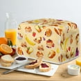 thumbnail image 4 of Yuyamidu Yellow Toaster Cover 2 Slice Bread Toaster Oven Dust Cover Anti-Scratch Wide Slot Kitchen Small Appliance Decorative Cover Dustproof Cover, Dessert Theme, 4 of 7