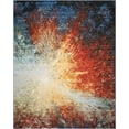 thumbnail image 2 of Nourison Chroma Red Flare Area Rug, 2 of 6