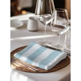 thumbnail image 6 of Blue Striped Cloth Napkins Set of 8 Reusable Dinner Napkins, Rustic Farmhouse Stripes Cocktail Napkin Washable Table Napkins for Wedding/Holiday Party/Baby Shower 20"x20", 6 of 7