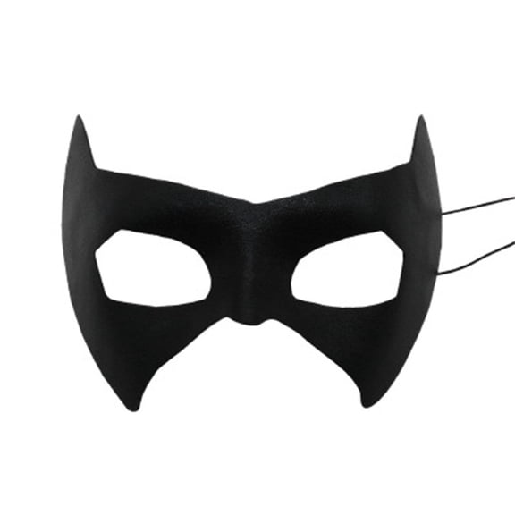 Eye Mask Solid Black Halloween Masquerade Accessory for Adult Party Events