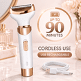thumbnail image 4 of Obacre 4 in 1 Electric Razors for Women, Shaver for Women, Trimmer for Women, Lady Electric Bikini Shaver for Women Pubic Hair,Portable Rechargeable Women Face Shavers for Face, Underarm and Legs, 4 of 10
