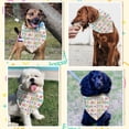 thumbnail image 6 of 1 Pc Pet Dog Bandana 30.7x14.9inch(78x38cm) It's My Birthday Triangle Pet's Bandana Adjustable Comfortable Pet Bibs Washable Cotton Scarf Kerchief for Party Birthday Large Dog Pet Colorful, 6 of 6