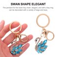 thumbnail image 3 of EeaseCA 1PC Lovely Swan Key Chain Rhinestone Car Bag Hanging Decorations Gift Pendant, 3 of 7