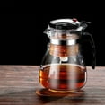 thumbnail image 1 of Glass Teapot With Press Filter 500ml To 1800ml Household Office Tea Maker Kung Fu Teaware Holiday Gift, 1 of 7