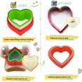 thumbnail image 4 of Sandwich Cutter and Sealer Set,4pcs Bread Sandwich Sealer Decruster Maker and DIY Sandwich Cookie Cutters for Kids Bento Box(Round,Heart,Star,Square), 4 of 9