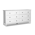 thumbnail image 4 of Grain Wood Furniture Greenport 6-Drawer Bedroom Dresser, Solid Wood with a Brushed White Finish, 4 of 6