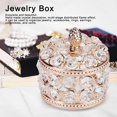 thumbnail image 2 of Crystal Jewelry Organizer, Exquisite Multi?Purpose Embossed Crystal Crystal Jewelry Box, Compact for Jewelry Decorating Dresser Wedding, 2 of 7