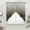 Grey, variant on Blue Geometric Swag Curtains for Kitchen/Bedroom/Living Room, Modern Abstract Gradient Marble Scalloped Curtains 63 Inch Long, Rod Pocket Window Swag Topper Curtains Valances 2 Panels Set 36"x63"