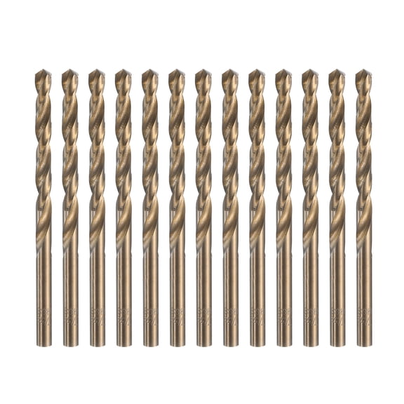 13 packs 7/32" Twist Drill Bits, M35 Cobalt High-Speed Steel Drill Bit for Metal