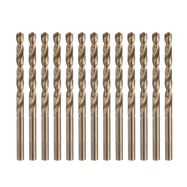 13 paquetes de brocas de torsión de 7/32", broca de acero de alta velocidad M35 Cobalt para metal