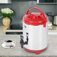 thumbnail image 3 of Stainless Steel Insulation Container for Hot Water Milk Tea Coffee Double Layer Insulated Barrel 8L Red, 3 of 7