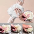 thumbnail image 5 of Exfoliating Washcloth, Korean 2-in-1 Drawstring Bath Gear, Portable with Built-in Soap Holder and 1 Hook, Daily Use for Face and Body Shower Loofah, 5 of 6