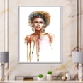 thumbnail image 2 of Designart 'Portrait of Afro American Woman XIII' Modern Framed Canvas Wall Art Print, 2 of 5