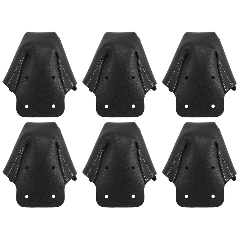 6 Pcs Toe Cap Guards Protectors Leather Roller Skate Cap Protectors