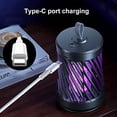 thumbnail image 4 of Lámpara electrónica LED para matar mosquitos, trampa eléctrica para insectos con luz ultravioleta/atracción biónica, para uso doméstico, portátil, sin olor, para EE. UU., 4 of 5