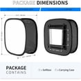 thumbnail image 2 of Neewer LED Light Panel Softbox for 660/530/480 LED Light - Outer 16.3'' x 6.5'', Inner 9.8'' x 8.7'', Foldable Light Diffuser with Strap Attachment and Bag for Photo Studio Portrait Video Shooting, 2 of 9