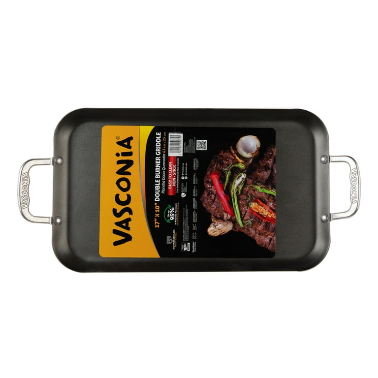 Vasconia 17 x 10 in. Rectangular Oven Safe Aluminum Griddle Pan