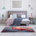 thumbnail image 5 of Flamingo Polyester Chair Rugs - Soft Modern Floor Mat for Home or Office - Backing, Easy to Clean - Protects Floors, Reduces Noise - Comfortable and Stylish Seating Area Rug, 5 of 6