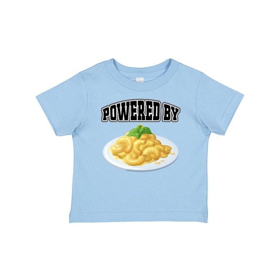 Inktastic Powered by Macaroni and Cheese Boys or Girls Baby T-Shirt