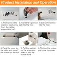 thumbnail image 4 of Black Toilet Seat Hinge Bolts - Easy Installation for UK Standard Seats, 4 of 7