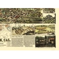thumbnail image 2 of Historic Panoramic View - Auburn California - Lardner 1887 - Vintage Wall Art, 2 of 4