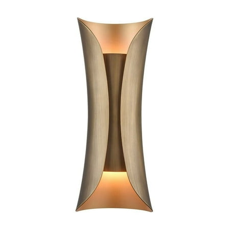 Claxy 5" 2-Light Brass Wall Sconce for Hallway Bedroom Bathroom