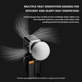 thumbnail image 5 of Zmisner E60Bi Handheld LED Video Light, Portable LED Continous Light, 6800K 45700Lux CRI95+ TLCI95+ Studio Daylight Bright Light, 9 Lighting Effects Support Remote Control, 5 of 12