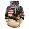thumbnail image 3 of Eagle Hoodies Oversized Hoodie Women Long Sleeve Casual Sweatshirts, 3 of 5