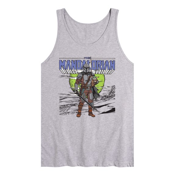 Star Wars - Grogu And Mandalorian - Men's Sleeveless Graphic Tank