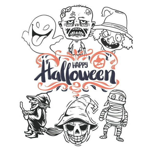 Halloween62: Happy Halloween: coloring book for kid (Paperback)