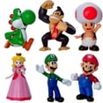 thumbnail image 1 of 6 pcs Super Mario Figure Cute Toys Doll Figures Collection Gift 6pcs, 1 of 5