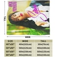 thumbnail image 3 of Selena Quintanilla Throw Flannel Blankets Soft Blanket for Sofa Bed Office Camp Couch Beach Car Decoration Air Conditioning Blanket for All Seasons 80"x60", 3 of 7