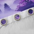 thumbnail image 4 of Manfei Fantasy Temple Black Out Curtains for Girls, Purple Moon Cherry Curtains Pack of 2 (42x63 Each), Purple Black Pink, 4 of 6
