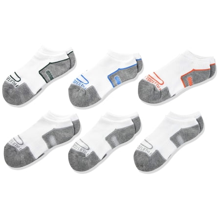 Fruit of the Loom Boys CoolZone Cushioned No Show Socks 6 Pair, Multi ...