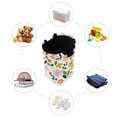 thumbnail image 7 of Yayeee Freestanding Laundry Hamper with Handle Collapsible Large Storage Basket for Clothes, Retro Yellow Floral, 7 of 7