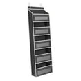 thumbnail image 4 of Organizador de almacenamiento para sobre la puerta con 5 bolsillos grandes y estantes colgantes detrás de la puerta. Negro, 4 of 9