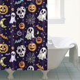 thumbnail image 4 of Colorful Halloween Pattern Shower Curtain 72"x72" ,Bathroom Decorative Shower Curtains Set with 12 Hooks,Modern Waterproof Washable Shower Curtain, 4 of 6