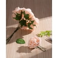 thumbnail image 2 of 25Pcs Artificial Roses Flowers Fake Roses with Stems Real Touch Foam Flowers for DIY Wedding Bouquet Baby Shower Centerpiece Floral Arrangement Party Home Decor(Hunt Green), 2 of 5