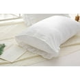 thumbnail image 2 of White Ruffled Pillow Shams Standard Twin Size Pillowcases Pure Cotton Pillow Covers 20"x26" 2-Pack, 2 of 10