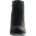 thumbnail image 3 of Top Moda Oscar-1 Women's high top ankle side zip chunky heels Nubuck booties, 3 of 4