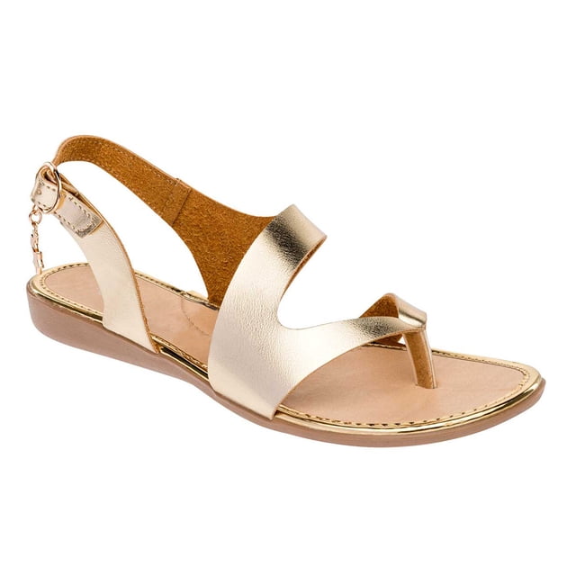 Sandalias de piso Marca RBCOLLECTION Exterior Sintético Color Oro RBCOLLECTION 83863