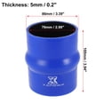 thumbnail image 3 of Unique Bargains 100cm Length 28mm Inner Dia Straight Hump Silicone Hose Coupler Intercooler Tube for Car Intercooler Intake Piping Blue, 3 of 6
