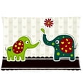 thumbnail image 1 of BSDHOME Template Greeting Card With Cute Elephants Pillow Case 20x30 inches Two Sides Print, 1 of 1