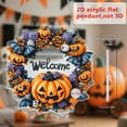 thumbnail image 6 of Aminojy 5D Diamond Art Hanging Kit - Halloween Pumpkin Special Shaped DIY Acrylic Diamond Painting, Double Sided Window Pendants for Home Garden Wall Decor (Adult Craft Kit), 6 of 9