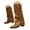 Yellow, variant on UngA Cowboy Boots Women Cowboy Boots For Women Western Cowgirl Boots with Chunky Heel Mid Calf Snip Toe Ideal for low insteps Brown,7