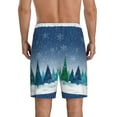 thumbnail image 4 of Lsque Christmas Trees Mens Sleep Pajama Shorts,Short Pajama Pants, Cotton Ultra-Soft Knit-Large, 4 of 9