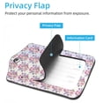 thumbnail image 3 of Square 2Pack PU Leather Floral Purple Romantic Cruise Luggage Tag with Privacy Cover and Stainless Steel Ring - Suitable for Travel Handbags Backpacks Luggage Tags, 3 of 6