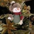 thumbnail image 4 of Festive Pendant Tabletop Stuffed Snowman Bauble Elder Display, 4 of 5