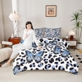thumbnail image 4 of Castle Fairy Gradient Butterfly Twin Comforter Sets for Female,Cheetah Print Bedding Set, 4 of 8